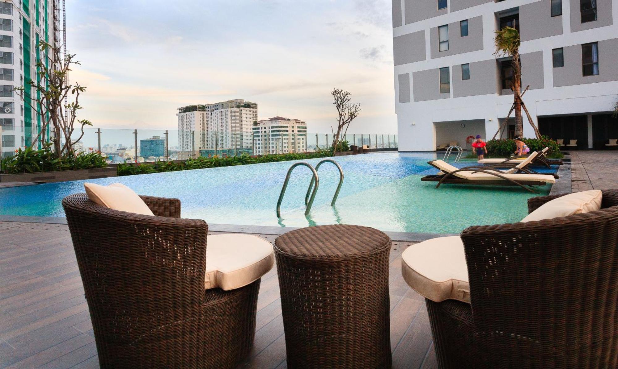 Min' Apartment - Rivergate Residence Downtown Bui Vien - Free Pool Ho Chi Minh City Bagian luar foto