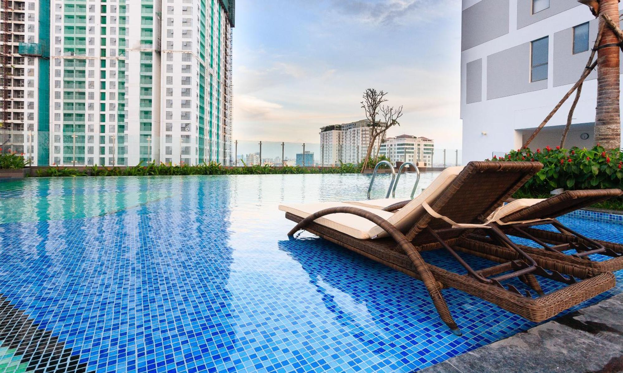 Min' Apartment - Rivergate Residence Downtown Bui Vien - Free Pool Ho Chi Minh City Bagian luar foto